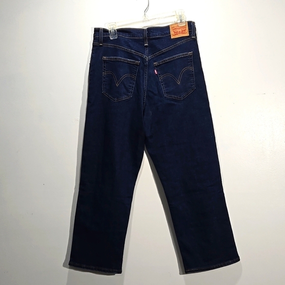 NEW Levis Ribcage Straight Ankle Jeans 31W 27L - Picture 3 of 6